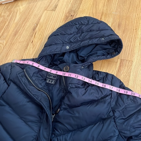 Abercrombie & Fitch Navy Blue Down Longline Puffer Jacket Sz XL - Picture 7 of 11